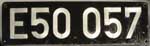 Deutschland (BRD), Lokschild der DB: E50 057, Guss-Aluminium-Gro (GAlG).