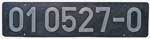 Deutschland (DDR), Lokschild der DRo: 01 0527-0, Niet-Aluminium-Gro (NAlG).