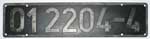 Deutschland (DDR), Lokschild der DRo: 01 2204-4, Niet-Aluminium-Gro (NAlG). Ein schner Satz.