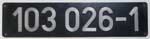 Deutschland (DDR), Lokschild der DRo: 103 026-1, Niet-Aluminium-Gro (NAlG). (ehemalige V36)