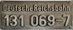 Deutschland (DDR), Lokschild der DRo: 131 069-7, Guss-Aluminium-Rund (GAlR). Ein sehr schner Satz.