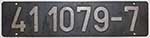 Deutschland (DDR), Lokschild der DRo: 41 1079-7, Niet-Aluminium-Gro (NAlG). Ein sehr schner Satz.