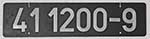 Deutschland (DDR), Lokschild der DRo: 41 1200-9, Niet-Aluminium-Gro (NAlG). Ein sehr schner Satz.