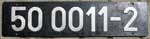 Deutschland (DDR), Lokschild der DRo: 50 0011-2, Niet-Aluminium-Gro (NAlG). Ein schner Satz.