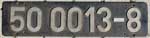 Deutschland (DDR), Lokschild der DRo: 50 0013-8, Niet-Aluminium-Gro (NAlG). Ein sehr schner Satz.