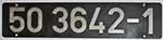 Deutschland (DDR), Lokschild der DRo: 52 3642-1, Niet-Aluminium-Gro. Satz.