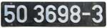 Deutschland (DDR), Lokschild der DRo: 50 3698-3, Niet-Aluminium-Gro.