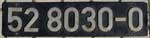 Deutschland (DDR), Lokschild der DRo: 52 8030-0, Niet-Aluminium-Gro (NAlG). Ein schner Satz.