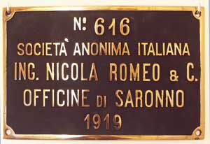 Romeo, Saronno, Nr. 616, 1919, Messingguss mit Rand, von FS-740.318