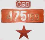 Tschechoslowakei, CSD 475.159 in Messing-Guss !