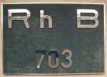 Schweiz, RhB Ge 6/6 703, SLM 4516/1964, BBC/MFO, Abnahme xx.xx.1964, Ausmusterung zZ in Betrieb, Stahlblech verchromt