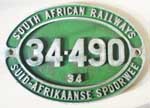 Sd Afrika, SAR 34.490, Aluguss, von Diesellok