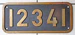 Schweiz (SBB), Lokschild der SBB: 11685, Guss-Messing-Gro, rechteckig mit Rand. B x H = 365 x 159 mm. Das Schild ist von einer SBB Be 4/6, Bj. 1922.