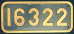 Schweiz, SBB 16322, Messingguss mit Rand, von Ee 3/3, Cw1, ex. SLM 3224, 1928 Gltteisen