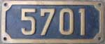 TCDD 5701, Messingguss mit Rand, Deutsche, bzw. NOHAB Standardausfhrung nach TCDD Zeichnungen mit Riffelgrund. Henschel 1951 Nachbau DRG 87