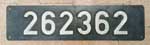 Lokschild der Werklok 262362 vom VEB Chemiewerk Coswig/Dngemittelkombinat Salzwedel. Es handelt sich um eine Dieselkleinlok V22 von LKM aus dem Jahr 1972. Das kuriose ist, Loknummer(262362) = Fabriknummer von LKM!