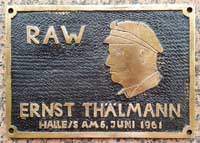 RAW Ernst Thlmann, GMsmR, von Lokomotive 78 503, die erste 78 mit Witte-Windleitbleche und anderen Neuerungen.