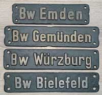F�lschungen: Bw Emden, Bw Gem�nden, Bw W�rzburg, Bw Bielefeld